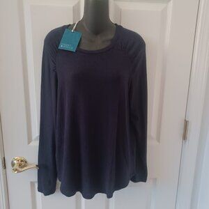 Ladies NWT Market & Spruce LS Navy Sweater - Size Large